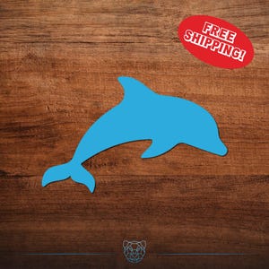 Dolphin Vinyl Decal - Choose Your Color and Size