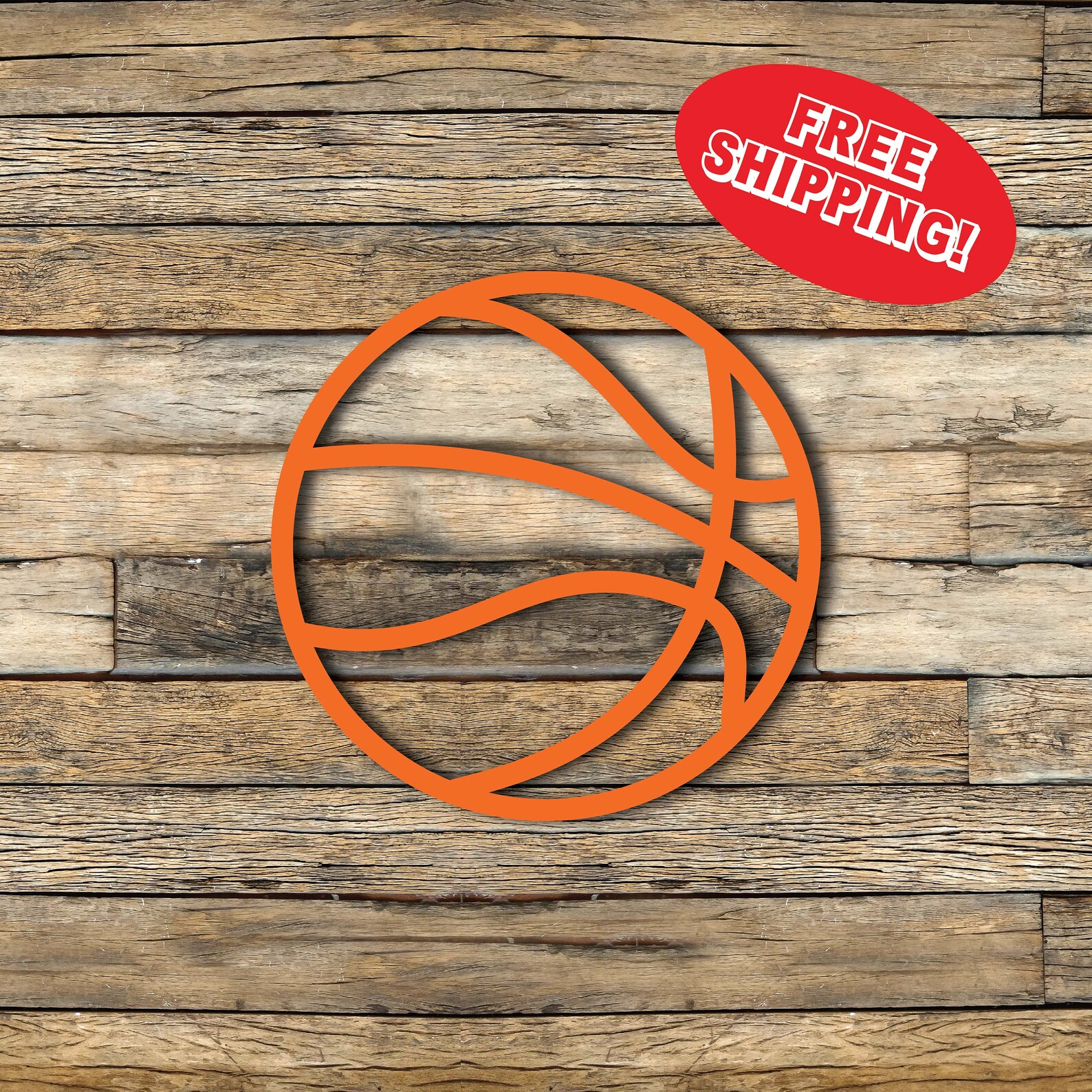 Basketball Vinyl Decal Multiple Colors and Sizes Sports Etsy