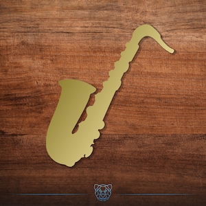 Saxophone Vinyl Decal - Choose Your Color and Size