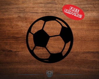 Soccer Ball Vinyl Decal: Multiple Colors & Sizes - Car, Water Bottle