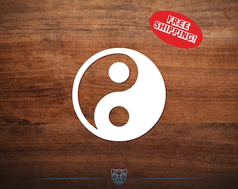 Yin Yang Vinyl Decal: Car Sticker