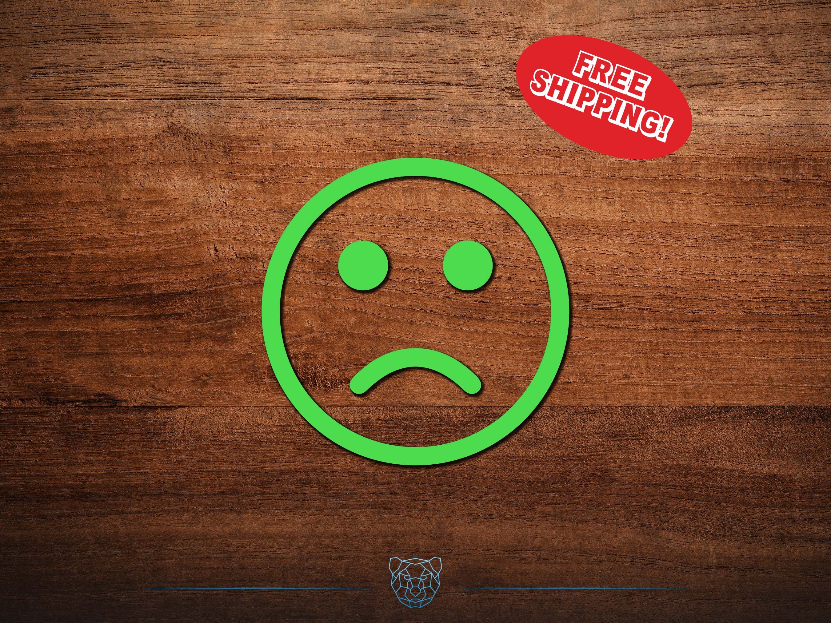 Big sad face  Sticker for Sale by officalimelight