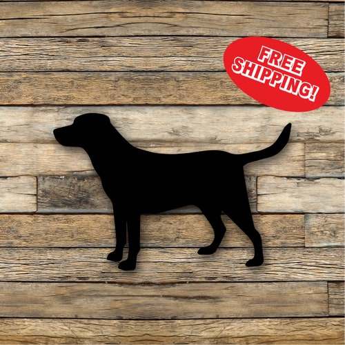 Black Lab Decal Labrador Retriever Decal Multiple Colors Etsy
