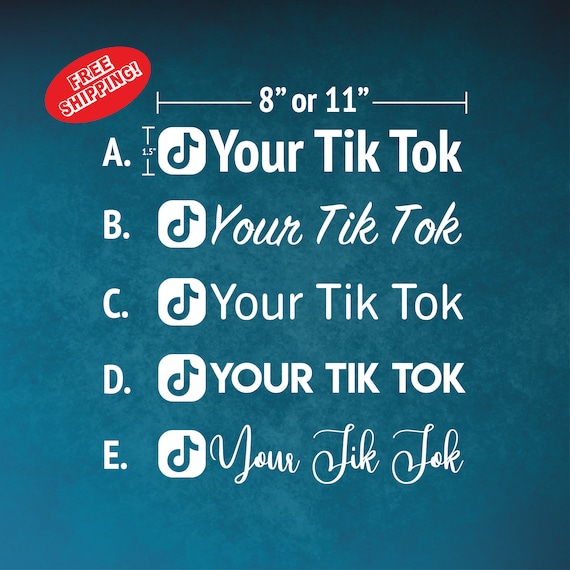 Stickers, Labels & Tags Bumper Stickers Paper & Party Supplies Tik Tok Decal Tik Toker Decal Tik