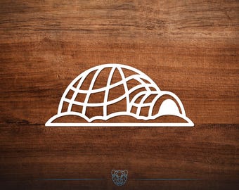 Igloo Vinyl Decal - Choose Your Color and Size