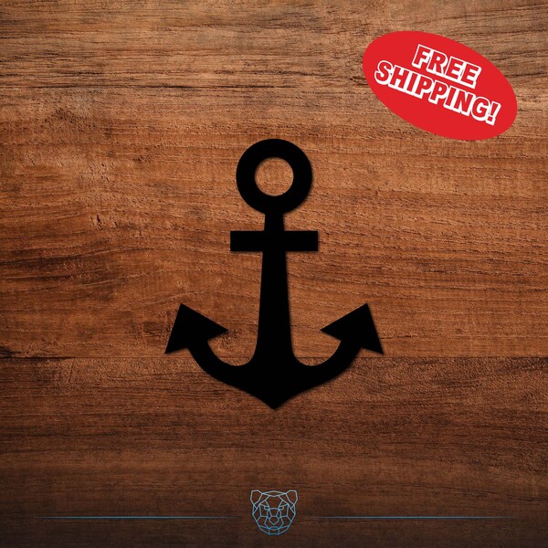 Anchor Decal - Multiple Colors and Sizes - Naval Decal, Navy, Sailor Decal, Sailing Decal, Boating Decal