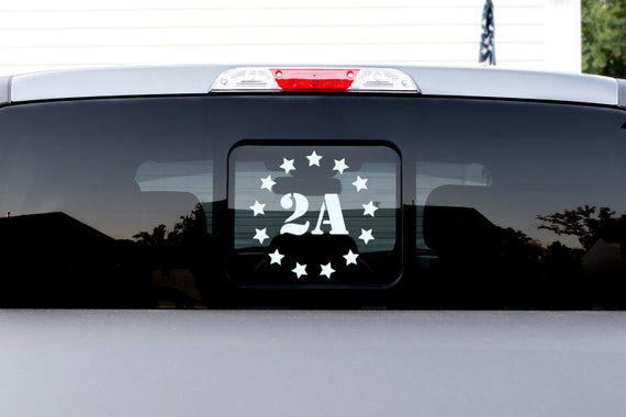 2A Decal - Second Amendment Decal - Multiple Colors and Sizes -  Car Decal, Vinyl Decal, Truck Decal, Constitution, Patriot Decal