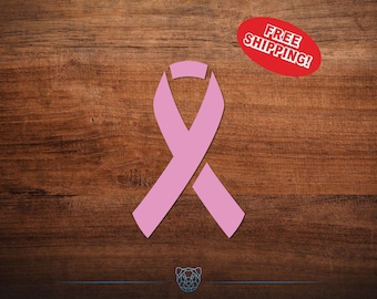 Cancer Awareness Ribbon Vinyl Decal - Car Window Sticker