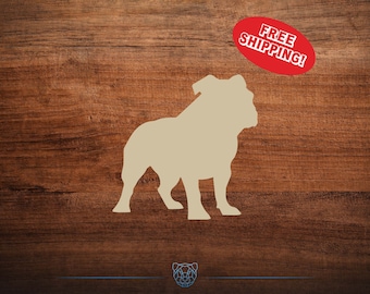 Bulldog Vinyl Decal - Multiple Colors and Sizes, Bulldog Sticker