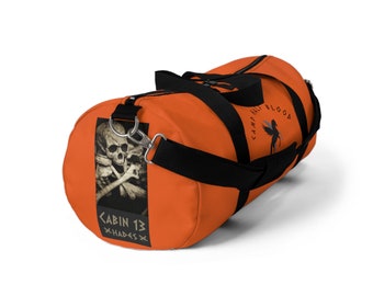Percy Jackson Camp Half Blood Cabin 13 (Hades) Orange Duffel Bag