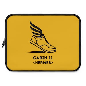 Percy Jackson Camp Half Blood Cabin 11 (Hermes) Version 1 Yellow Laptop Sleeve