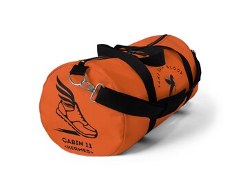 Percy Jackson Camp Half Blood Cabin 11 (Hermes) Version 1 Orange Duffel Bag
