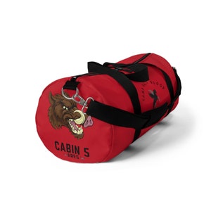 Percy Jackson Camp Half Blood Cabin 5 (Ares) Red Duffel Bag