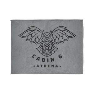 Percy Jackson Camp Half Blood Cabin 6 (Athena) Grey Soft Polyester Blanket
