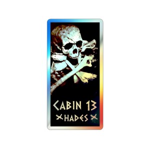 Percy Jackson - Camp Half-Blood - Cabin Five - Ares Sticker for Sale by  gingerbun