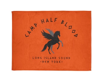 Percy Jackson Camp Half Blood Orange Soft Polyester Blanket