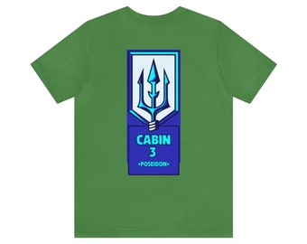 Percy Jackson Camp Half Blood Cabin 3 (Poseidon) Jersey Kurzarm-T-Shirt