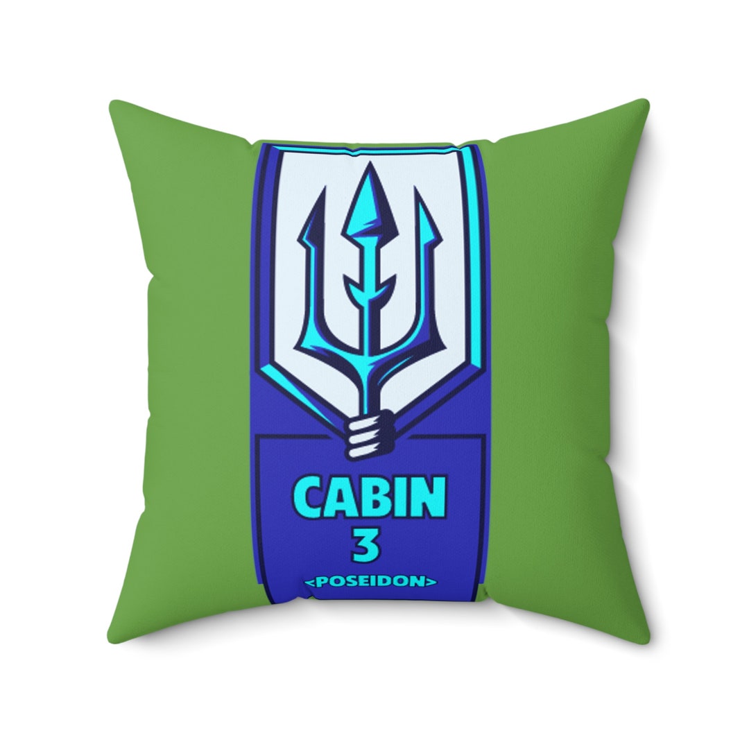 Percy Jackson Camp Half Blood Cabin 3 poseidon Green Faux Etsy