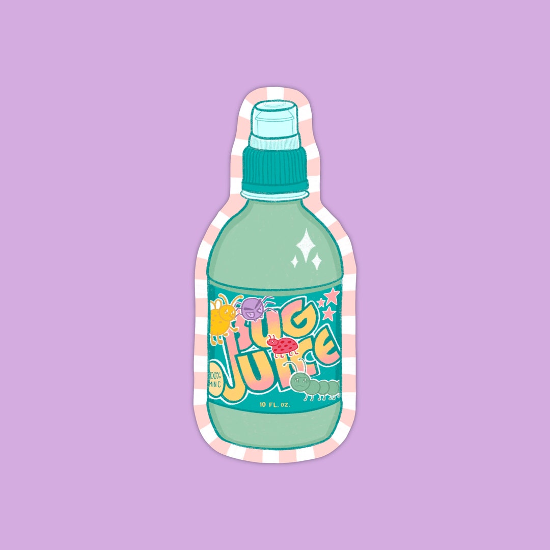 Bug Juice Sticker Water Resistant Diecut Vinyl Sticker Etsy