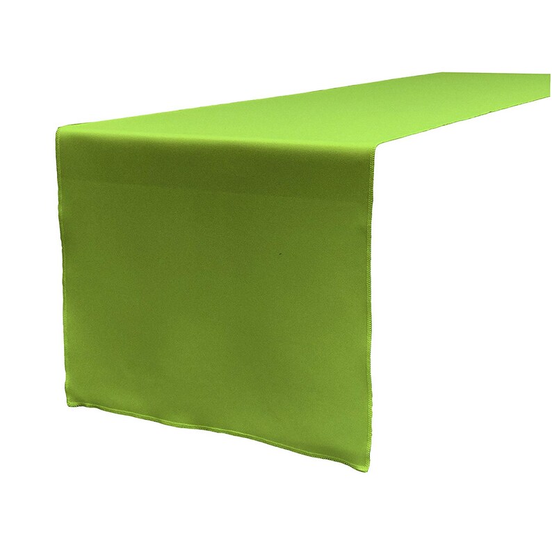 Polyester Poplin Table Runner 12 by 72-Inch Lime
