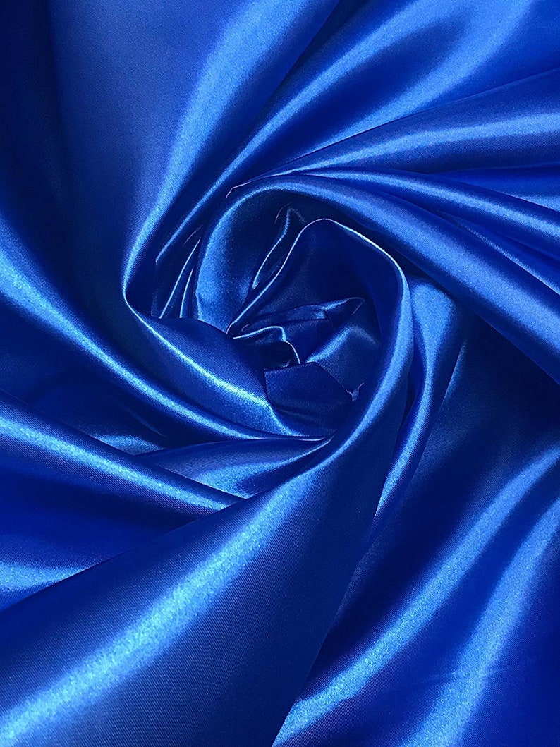 Bridal Satin Fabric Silky Poly 60/" Wide Heavy Wedding Dress Drapery By The Yard