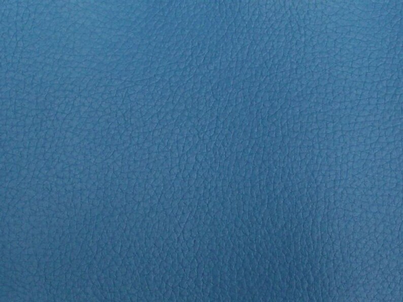 Vinyl Faux Fake Leather Pleather Grain Champion PVC Fabric By The Yard DIY Upholstery Accessories Clothing Dogers Blue