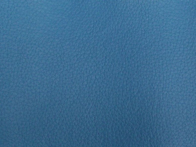 Vinyl Faux Fake Leather Pleather Grain Champion PVC Fabric By The Yard DIY Upholstery Accessories Clothing Dogers Blue