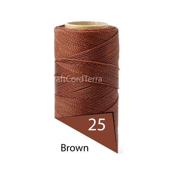 Linhasita 1mm Waxed Polyester Cord, Thread, Macrame Cord, Knotting String,  Twisted Leather Sewing, Beading Thread, Bracelet Wax Cord 188yd -   Canada