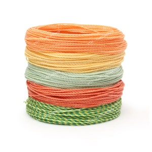 50 meters – 5 Color Set Linhasita 1mm Waxed Polyester Cord Thread Macrame Knotting String Leather Sewing Beading Friendship Bracelet Cord