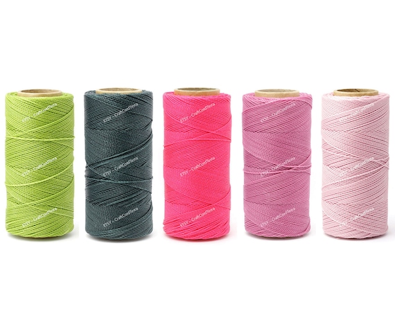 Waxed Thread 30 Colors 1mm 328 Yards Wax Cotton String Waxed Polyester Cord for Bracelets Necklace Jewelry Making Friendship Bracelet