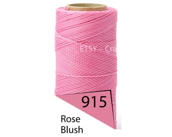 Linhasita 1mm Waxed Polyester Cord, Thread, Macrame Cord, Knotting String, Twisted Leather Sewing, Beading Thread, Bracelet Wax Cord 188yd