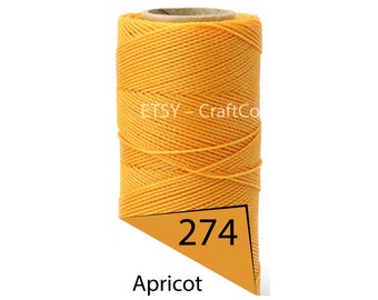 Linhasita 1mm Waxed Polyester Cord, Thread, Macrame Cord, Knotting String, Twisted Leather Sewing, Beading Thread, Bracelet Wax Cord 188yd