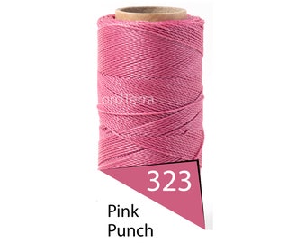 Linhasita 1mm Waxed Polyester Cord, Thread, Macrame Cord, Knotting String, Twisted Leather Sewing, Beading Thread, Bracelet Wax Cord 188yd
