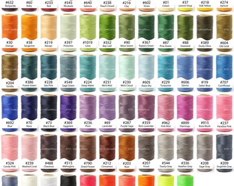 0.5mm Linhasita Waxed Polyester Cord, Waxed Thread, Micro Macrame Cord, Knotting String, Twisted Leather Sewing, Beading Thread, 368yd Spool
