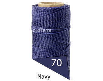 Linhasita 1mm Waxed Polyester Cord, Thread, Macrame Cord, Knotting String, Twisted Leather Sewing, Beading Thread, Bracelet Wax Cord 188yd