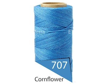 Linhasita 1mm Waxed Polyester Cord, Thread, Macrame Cord, Knotting String, Twisted Leather Sewing, Beading Thread, Bracelet Wax Cord 188yd