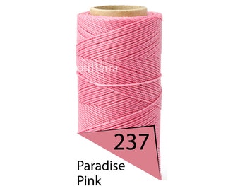Linhasita 1mm Waxed Polyester Cord, Thread, Macrame Cord, Knotting String, Twisted Leather Sewing, Beading Thread, Bracelet Wax Cord 188yd