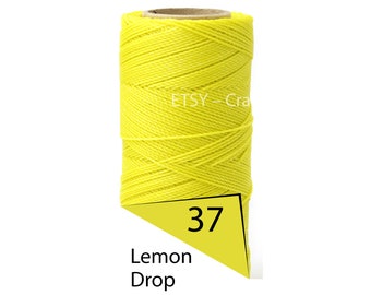 Linhasita 1mm Waxed Polyester Cord, Thread, Macrame Cord, Knotting String, Twisted Leather Sewing, Beading Thread, Bracelet Wax Cord 188yd