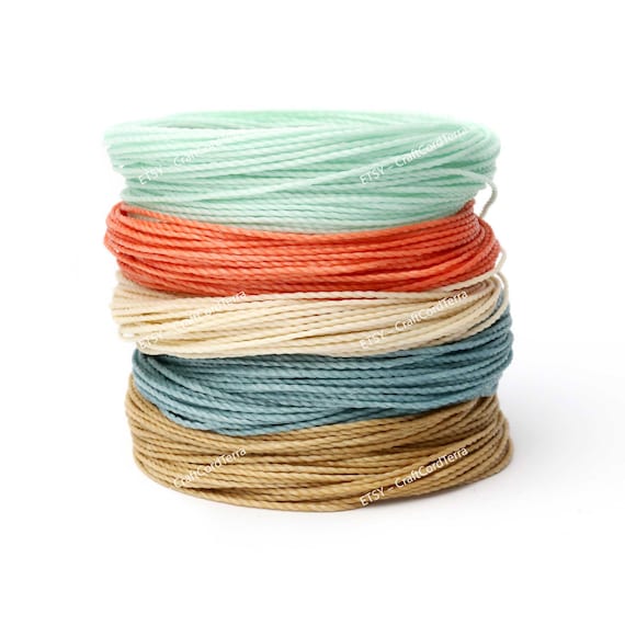 Waxed String | Waxed Polyester Cord Wax Cotton Cord Waxed Thread for  Bracelets Necklace Jewelry Making Friendship Bracelet