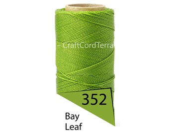 Linhasita 1mm Gewachste Polyester Schnur, Faden, Makramee Schnur, Knüpffaden, Gedrehte Leder Nähen, Perlenfaden, Armband Wachsschnur 188m