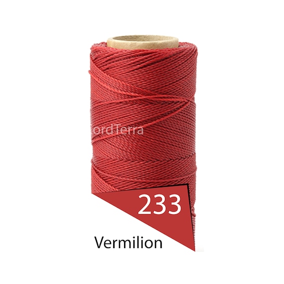 Linhasita 1mm Waxed Polyester Cord, Thread, Macrame Cord, Knotting String,  Twisted Leather Sewing, Beading Thread, Bracelet Wax Cord 188yd 