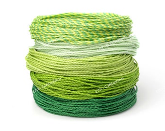 50 meters – 5 Color Set Linhasita 1mm Waxed Polyester Cord Thread Macrame Knotting String Leather Sewing Beading Friendship Bracelet Cord