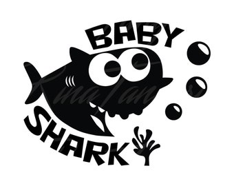 Download Free Baby Shark Birthday Svg Etsy SVG Cut Files