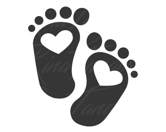 Baby Foot Png Etsy