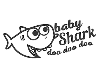 Baby Shark Svg Outline