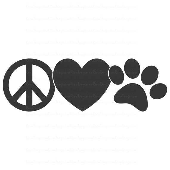 Download Peace love paw svg paw svg dog paw svg cat paw svg png dxf ...
