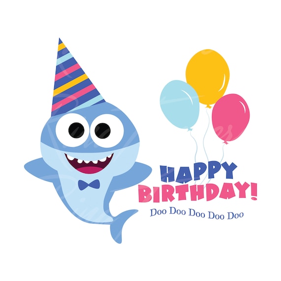 Baby Shark Birthday Svg