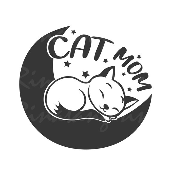 Download Clip Art Art Collectibles Cat Mom Svg Cat Svg Cat Mom Shirt Png Dxf Cutting Files Cricut Cute Svg Designs Print Quote Svg
