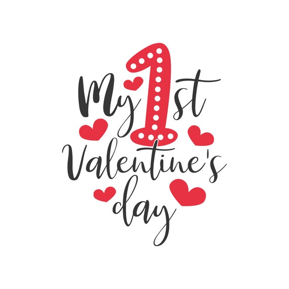 Download My First Valentines Day Svg Baby Svg Valentine Svg Png Dxf Etsy