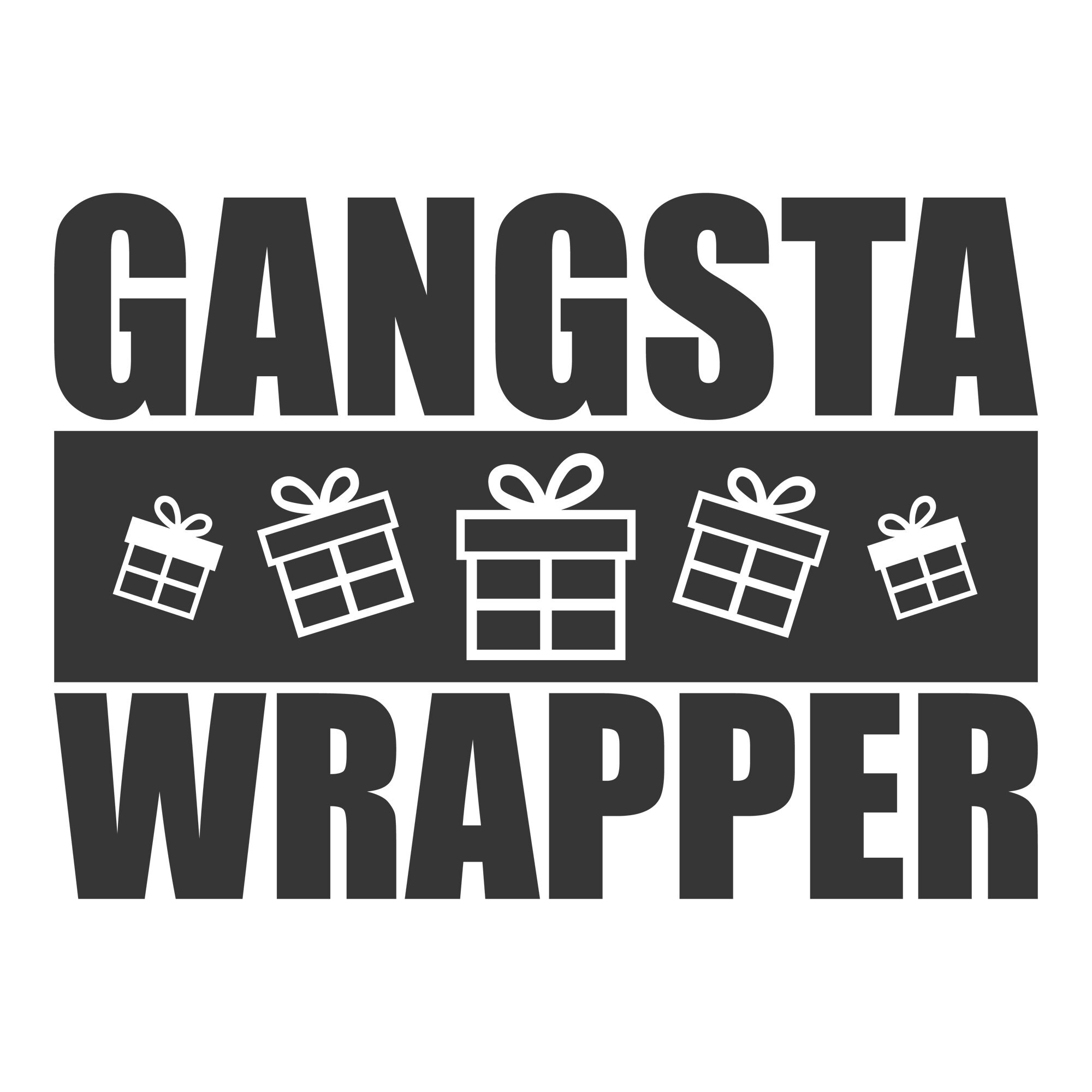 Gangsta wrapper svg christmas svg png dxf Cutting files Cricut | Etsy